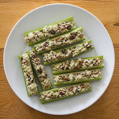 Blue Cheese, Pecan & Cranberry Stuffed Celery