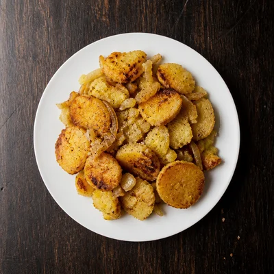 Butter-Fried Potatoes and Onion