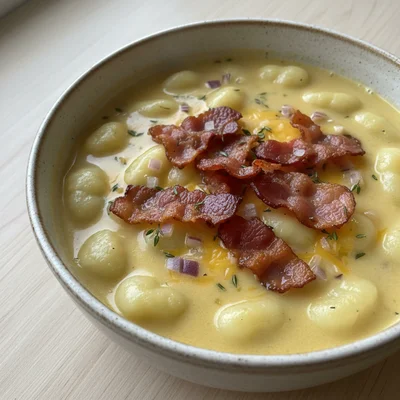 Cheddar and Bacon, Gnocchi Soup