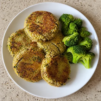Cheesy Quinoa and Broccoli Patties