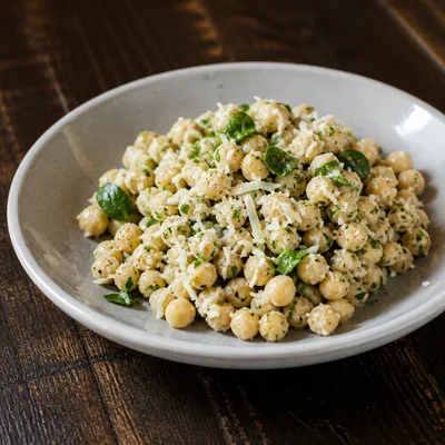 Chickpea Salad with Lemon, Parmesan, and Fresh Herbs
