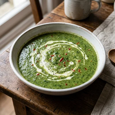 Chilli Spinach Soup