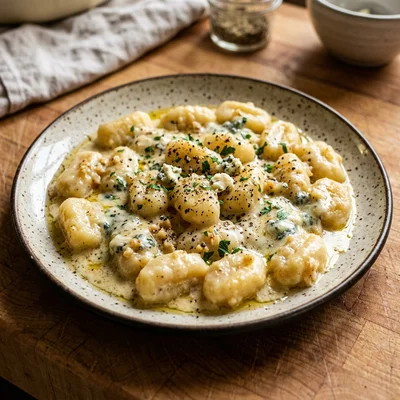 Creamy Blue Cheese Gnocchi