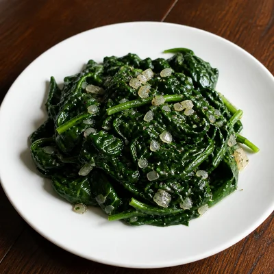 Fast and Easy Spinach with Shallots
