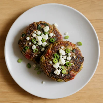 Feta and Spinach Hamburger Patties