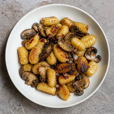 Gnocchi with Mushrooms and Butter