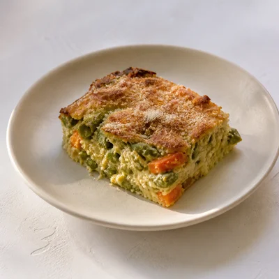 Green Beans and Carrots Souffle