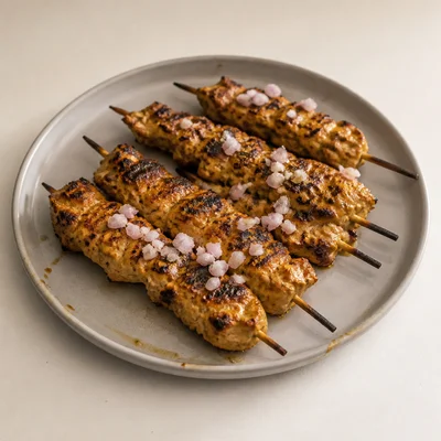 Grilled Curry Chicken Kebabs