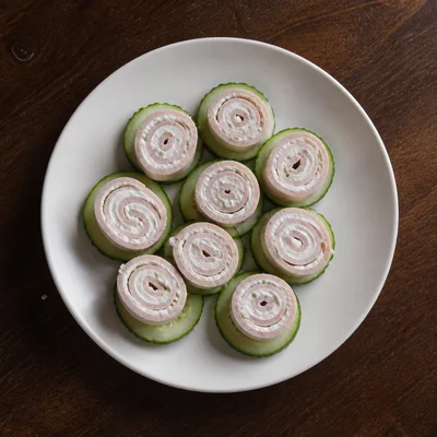 Ham and Cucumber Pinwheels