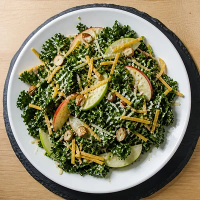 Kale Salad With Apples and Cheddar