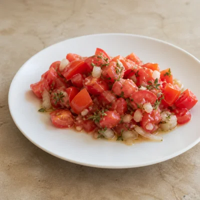 Lebanese Fresh Thyme Tomato Salad