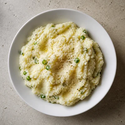 Mashed Potatoes with Spring Onions and Parmesan