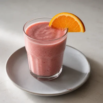 Orange Breakfast Fruit Smoothie