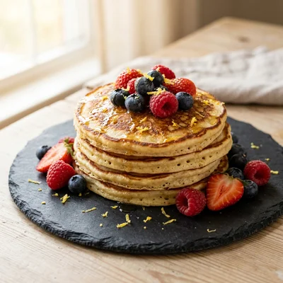 Ricotta Lemon Pancakes