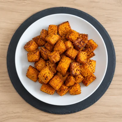 Roasted Curry Sweet Potatoes