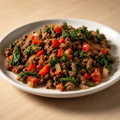 Sautéed Beef Mince and Veggies