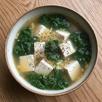 Silken Tofu and Kale Soup
