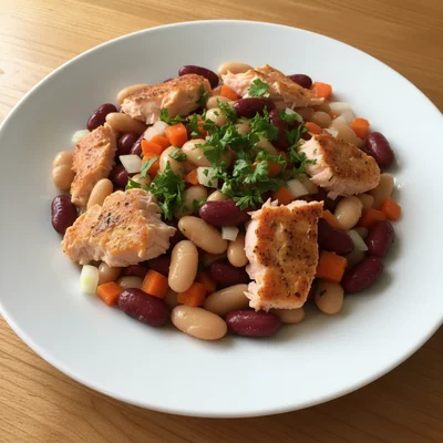 Simple Salmon and Bean Salad