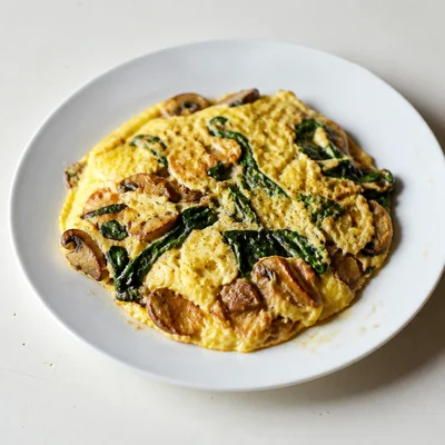 Spinach and Mushroom Eggs