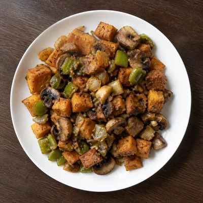 Sweet Potato and Mushroom Hash